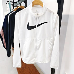 Nike耐克女子25秋季 轻薄透气立领运动休闲梭织夹克外套HV2648 新款