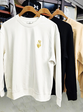 MLB卫衣秋冬款男女NY爱心刺绣小标运动情侣上衣套头衫3AMTH9144