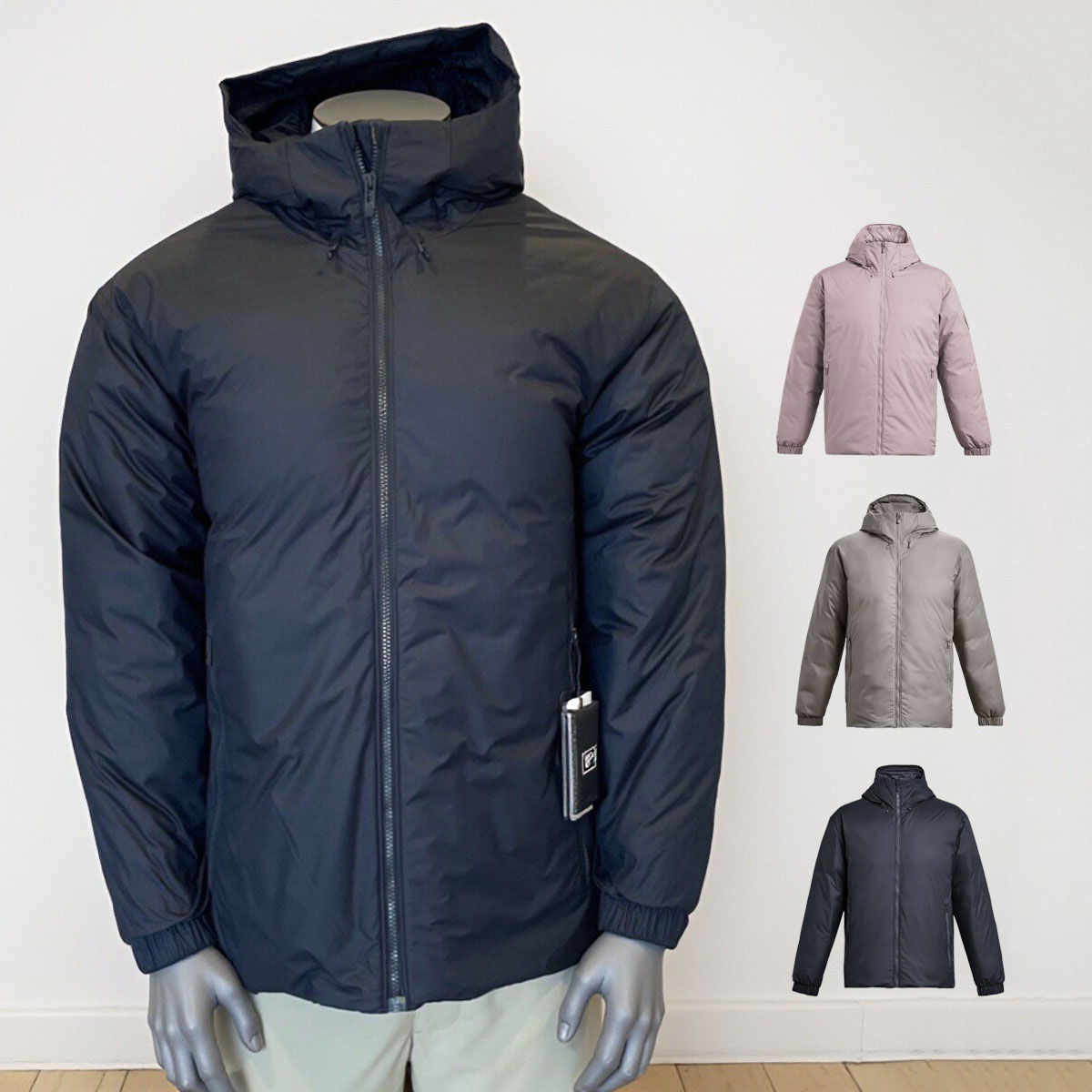 安德玛UA羽绒服Limitless热冬系列男子运动休闲连帽外套1378840