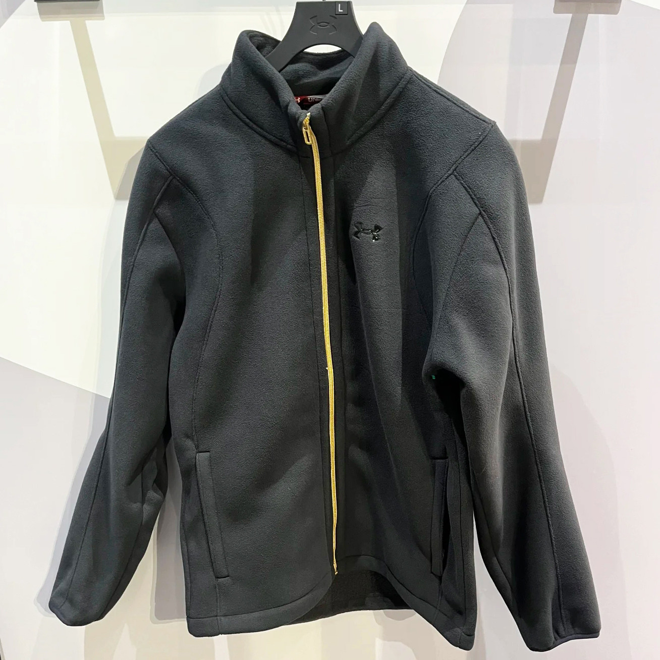 安德玛UA运动休闲立领男子抓绒衣