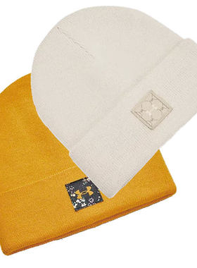 安德玛UA毛线帽 Halftime女子训练曾舜晞同款针织运动帽1373101