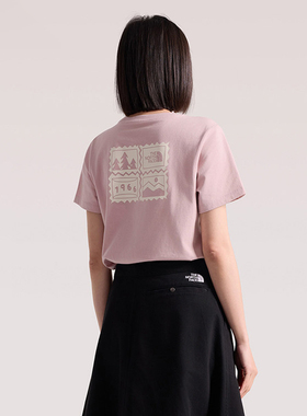 TheNorthFace北面经典款26春夏女士户外纯棉透气印花短袖T恤8JSN