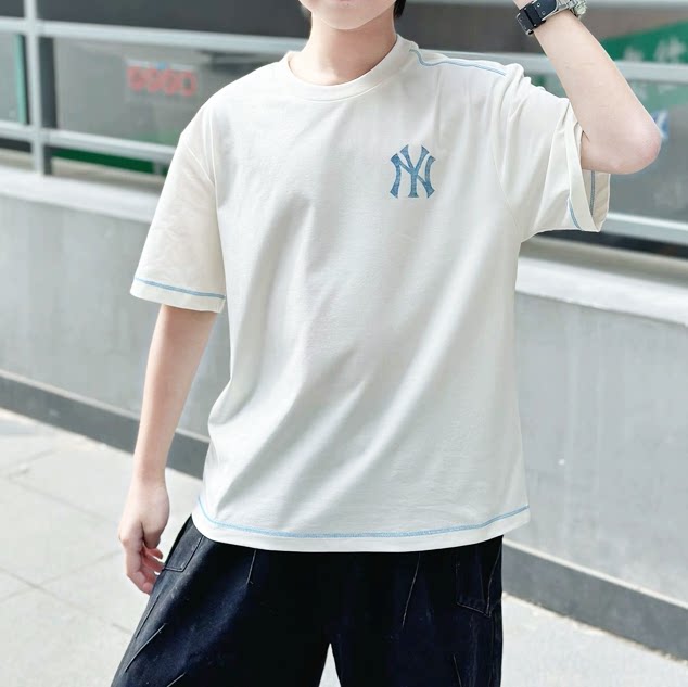 MLB儿童短袖NY大标运动T恤