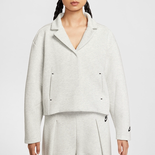 FLEECE 耐克女子宽松夹克秋季 TECH 针织精裁外套NIKE HV2452 新款