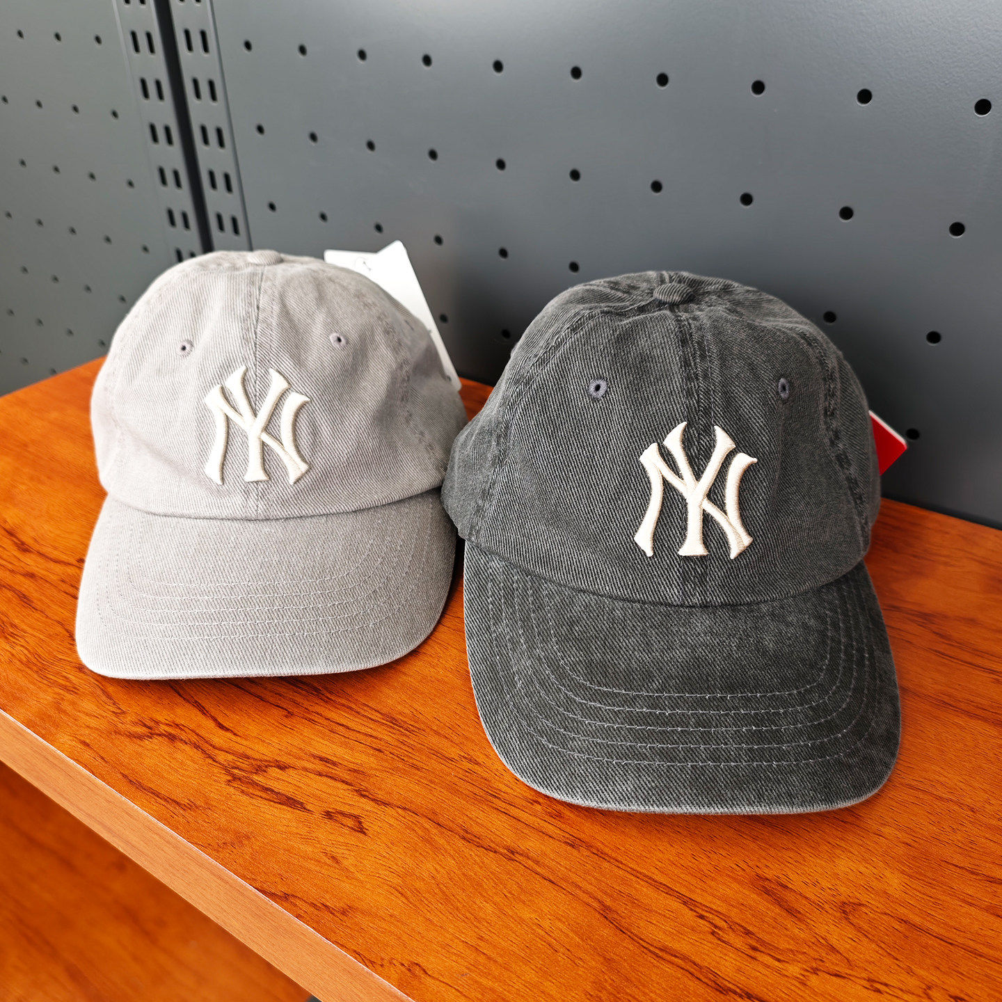 MLB棒球帽25新款男女NY刺绣牛仔水洗做旧情侣运动鸭舌帽3ACPVV55N