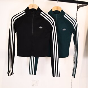 JY2599 针织JY2597 adidas阿迪达斯三叶草女运动外套25新款 修身