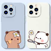 小米14一二布布手机壳情侣note13Pro红米k60可爱12卡通k50k40一二和布布11ultra简约10小众一对适用k70硅胶9