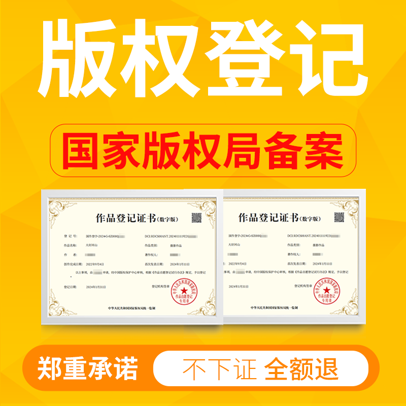 版权登记知识产权申请作品登记