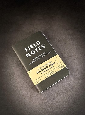 美国原装 Field Notes 暗夜黑色记事本随身 EDC 笔记手帐本子