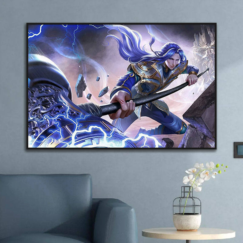 数字油画diy动漫游戏唐三 小舞手工休闲减压填充宿舍房间装饰画