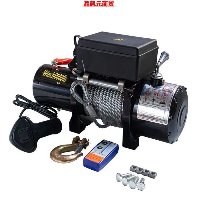 12v24v电动绞盘汽车牵引电动葫芦随车车载提升机钢丝绳吊机卷扬机,搬运/仓储/物流设备,电梯/传菜机/升降机/提升机,淘宝优惠券,粉丝福利购,淘宝优惠卷