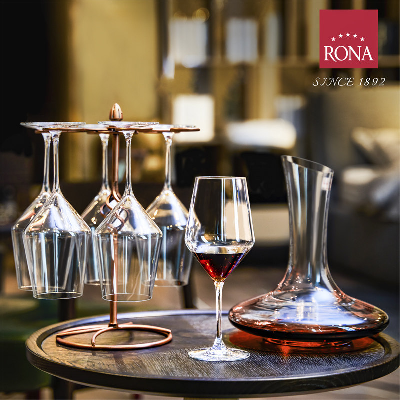 Rona洛娜进口水晶玻璃家用奢华红白葡萄酒波尔多杯进口醒酒器套装