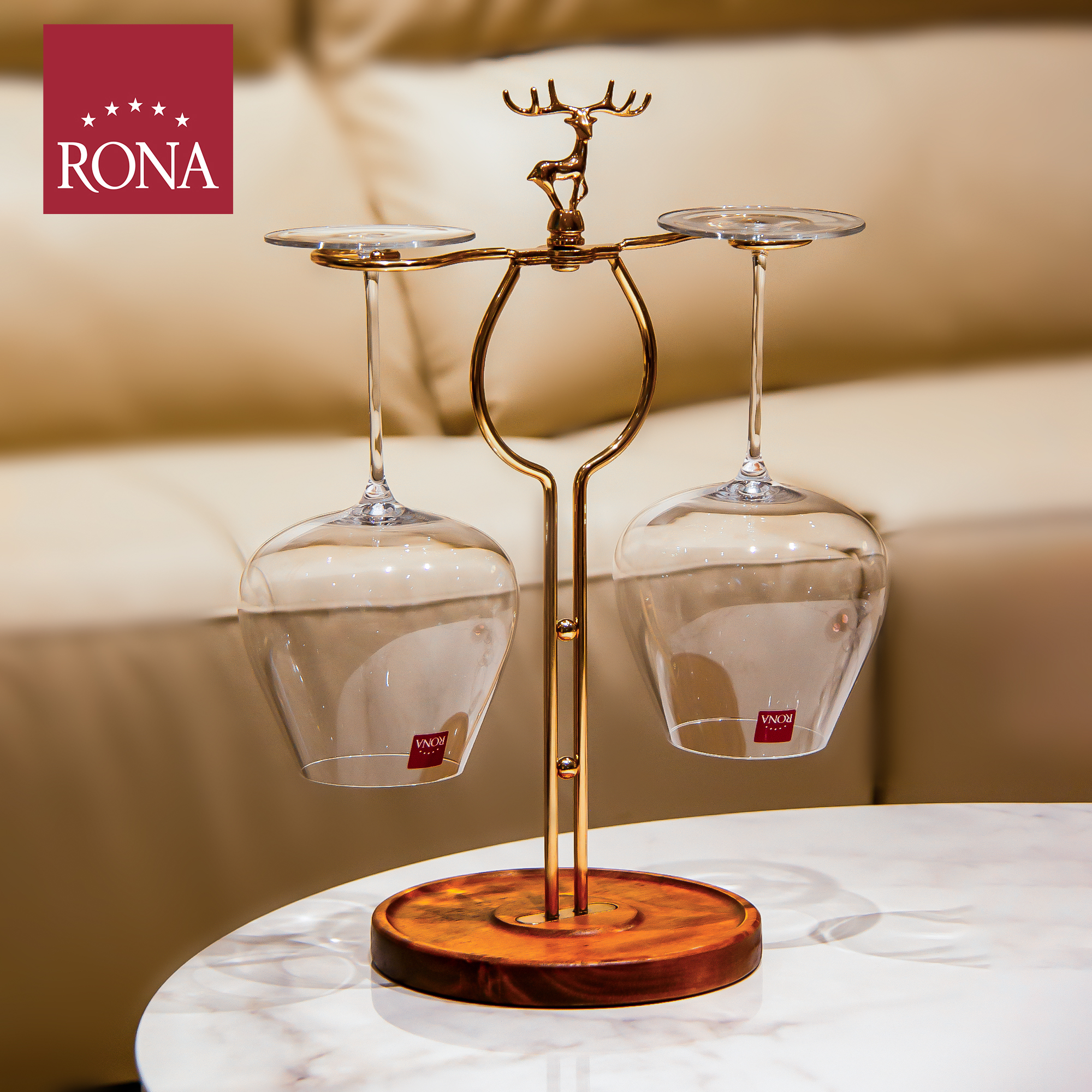 RONA新品进口水晶玻璃勃艮第杯