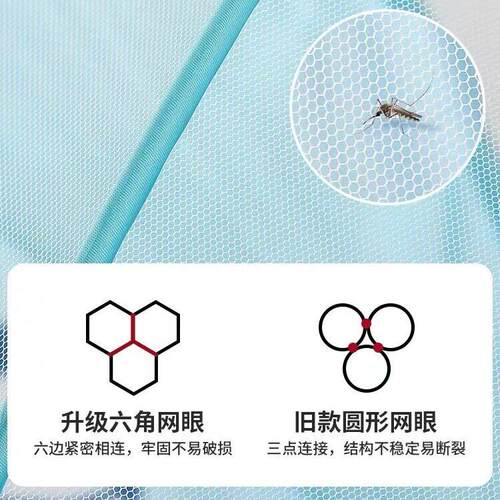 婴儿儿蚊帐罩儿专用防蚊罩儿童新生婴幼床可折24825叠床上小蚊婴