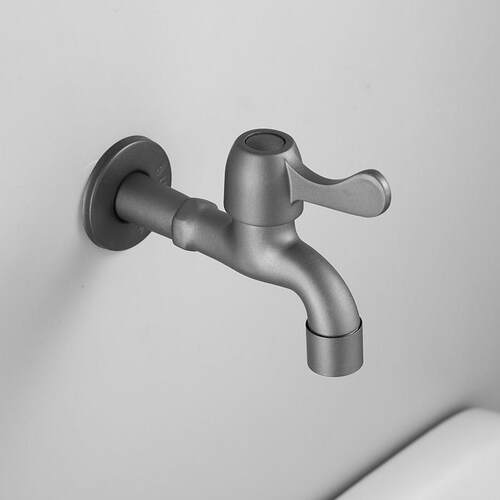 枪灰色0加长洗衣墙机龙头 34不锈钢拖池水龙头 普把通入龙头4分嘴