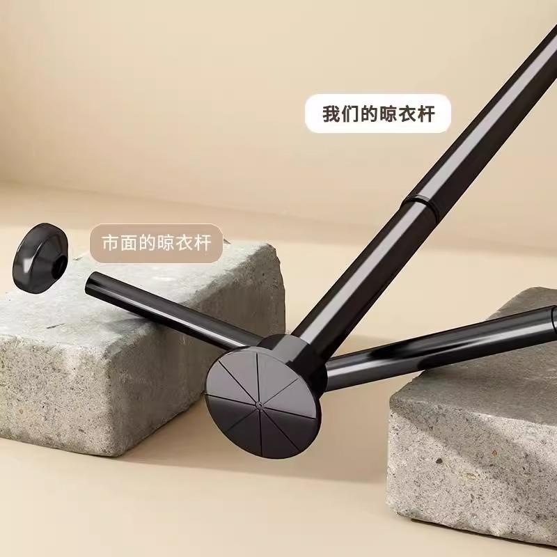 生免打伸缩细杆衣柜支撑窗帘杆卫间门帘帘收缩挂衣毛孔巾厨浴房柜