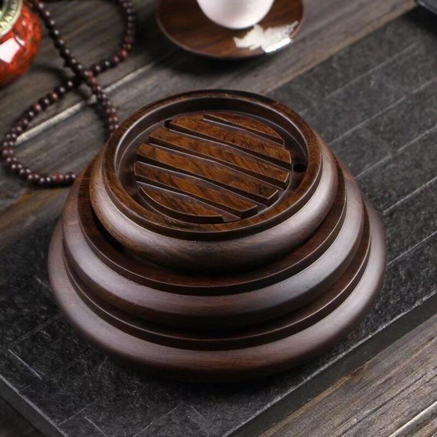 黑檀木实木壶承茶壶垫隔热垫