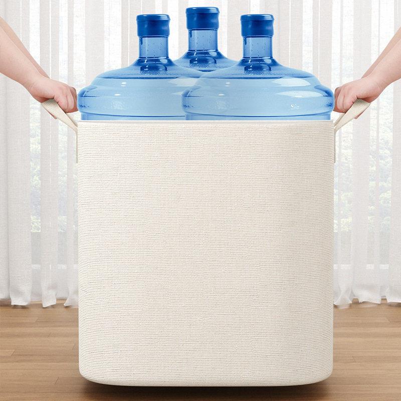 新棉款麻收纳袋衣服衣物裤子纳整理神器加厚艺无支BRU架布收纳收