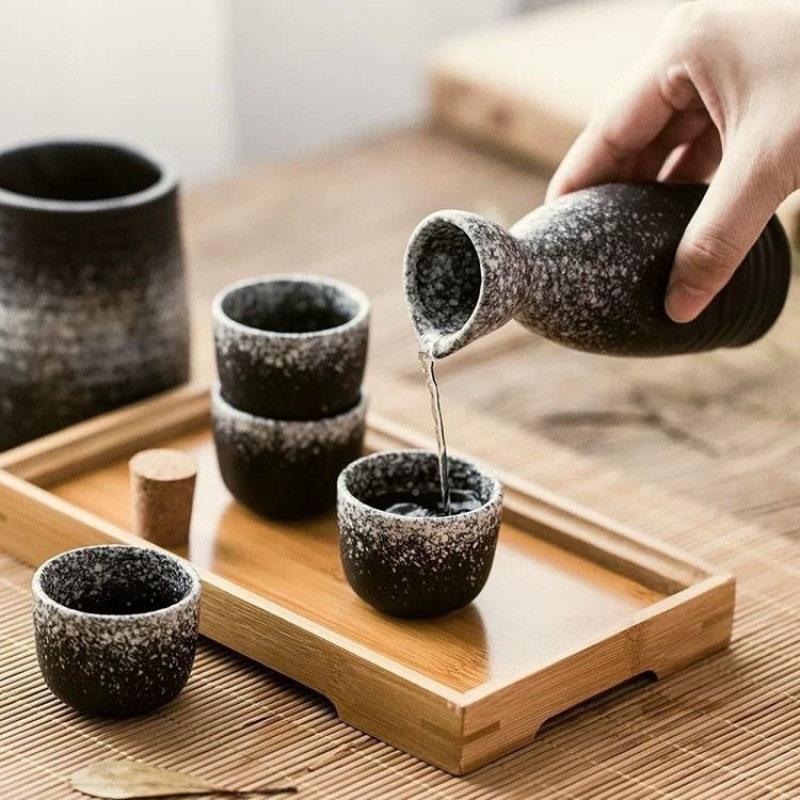 日式陶瓷清酒酒具装温酒器烫壶热套壶家酒用黄其他/oth酒酒白酒杯图片