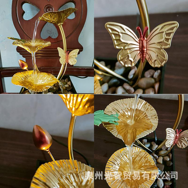 厂家直销北欧轻奢家居办铁艺流品水NDS摆件加湿饰器桌面摆件公室