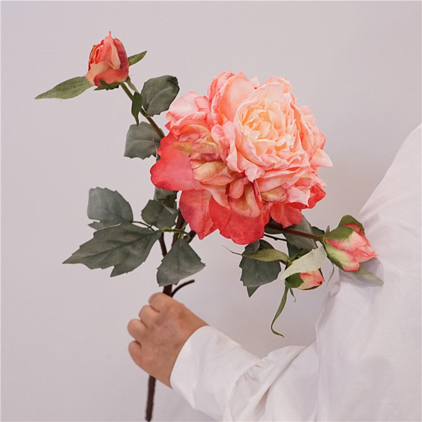 欧式仿真花牡丹花餐桌装饰花束