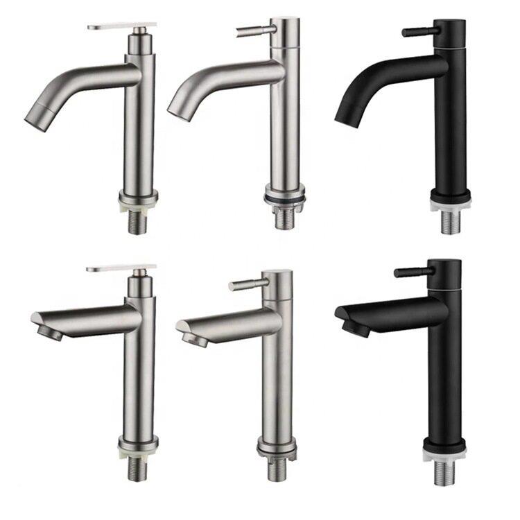 304不锈钢热面水龙头洗菜盆台盆盆龙头冷洗洗手脸池冷开关水槽