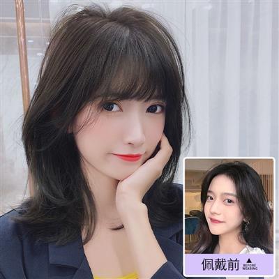 3d法式空气刘海假发女自然无痕隐形假贴片仿真修脸假刘海头顶补发