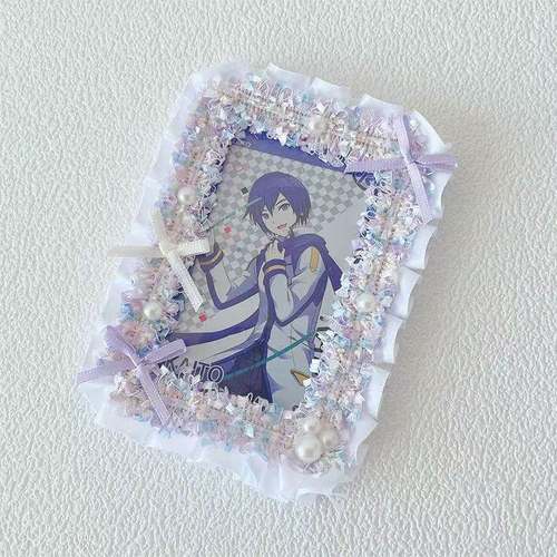 蕾丝谷美卡套拍立得咕卡配原神小马宝莉小卡痛包三寸材料成品手作