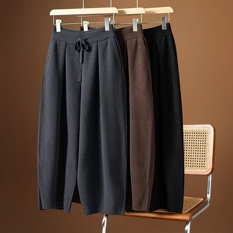 天边云裳香云纱【双面绒花苞裤】宽松裤阔腿弯刀裤外穿高腰加厚,女装/女士精品,休闲裤,淘宝优惠券,粉丝福利购,淘宝优惠卷