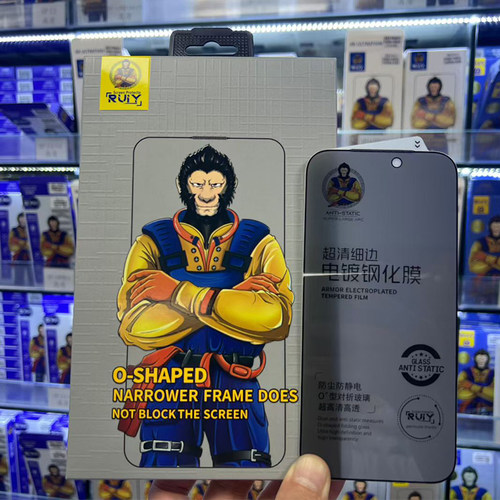 适用于苹果iPhone17ProMax全屏8K超窄细边电镀涂油17air16/15/14/13防尘网AF电镀涂油高清防窥钢化膜批发