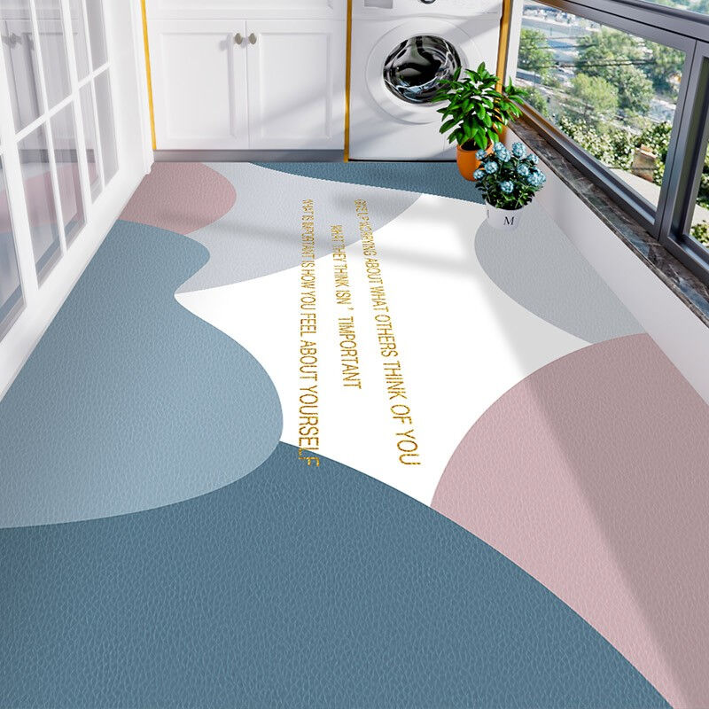 宝丽彩阳台地垫防水防晒PVC家用满铺垫子免洗可擦防滑垫窗台垫飘