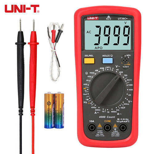 优利德（UNI-T）UT39C+数字万用表（UT39C升级版）表电工表带测温
