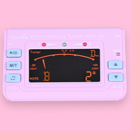 Cherub小天使WMT-45古筝调音器古琴琵琶二胡校音器节拍器三合一粉