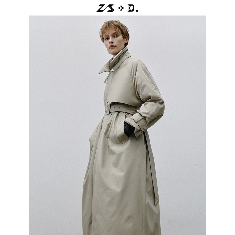 Z/S+D.可脱卸多种穿法经典风衣款长款鹅绒服风衣式991A857Z