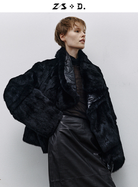 Z/S+D.鹅绒兔毛双面穿羽绒服991M884Z