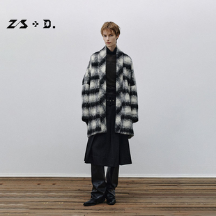 D.「温莎格韵」温莎筑影精裁格纹短大衣961Y689Z