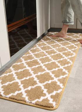 New Nordic stylelong strip kitchen floor mat bathroom carpet