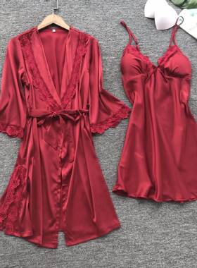 Pajamas night gown plus size home underwear nightdress女睡衣