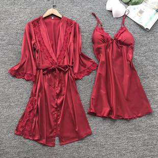 Pajamas night gown plus size home underwear nightdress女睡衣