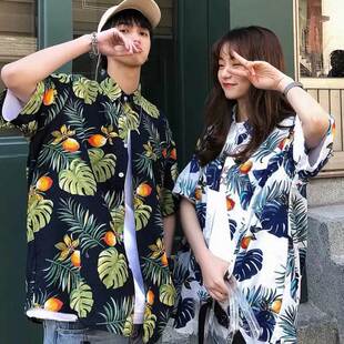 海岛度假穿搭男生海边衣服沙滩衬衫风女透气巴厘岛三亚夏威夷泰国