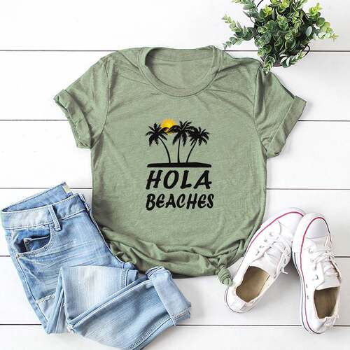 纯棉T恤女Cotton Women Summer t shirt Ladies clothes tshirt女