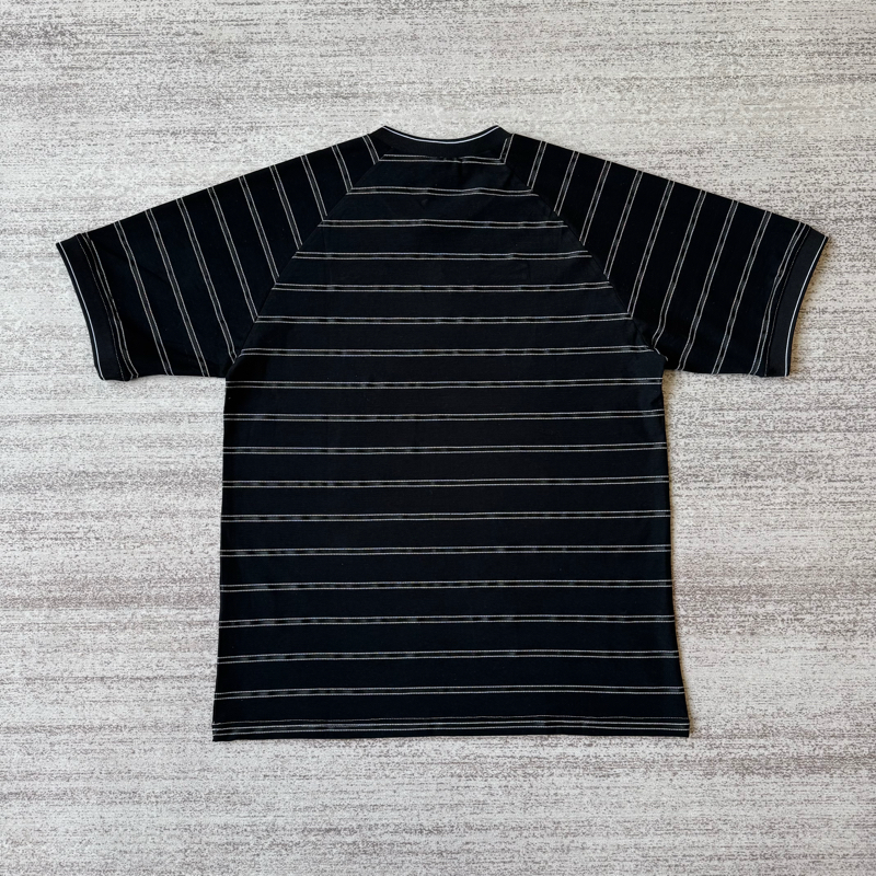 thumbnail for Black horizontal striped T-shirt