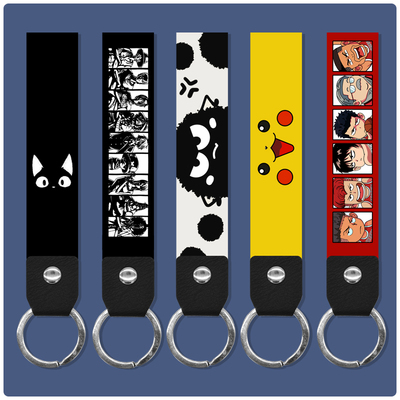 钥匙扣挂绳汽车门禁防丢绳带环圈短款男士女生通用小挂件高档新款