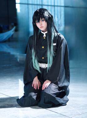 鬼灭之刃cos服时透无一郎cos服鬼杀队队服和风服cospaly服刺绣款
