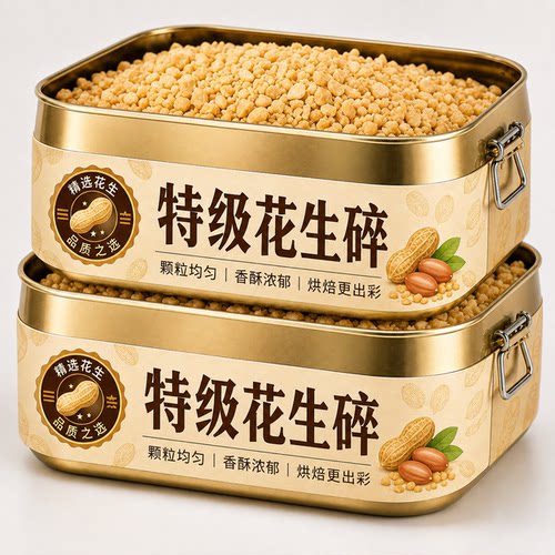 炒熟花生碎冰粉专用烘焙即食烧烤火锅蘸料做月饼商用批发净重食品