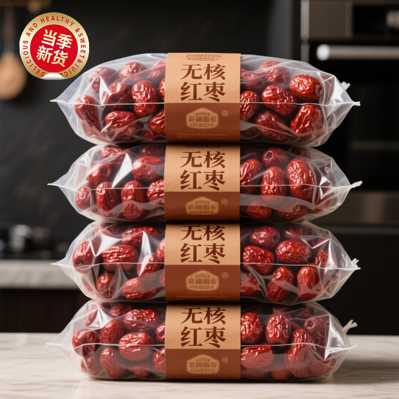 正宗去核红枣特级新疆特产官方旗舰店无核大枣泡水喝补气养血女