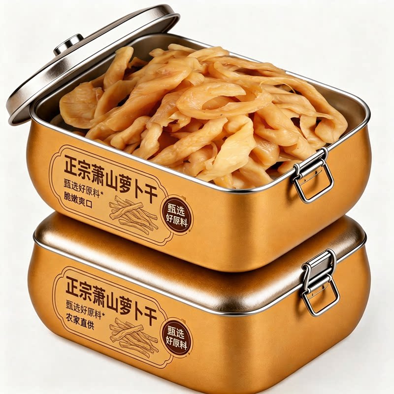 萧山萝卜干官方旗舰店正宗浙江钱江老字号非遗原味萝卜干杭州特产图片