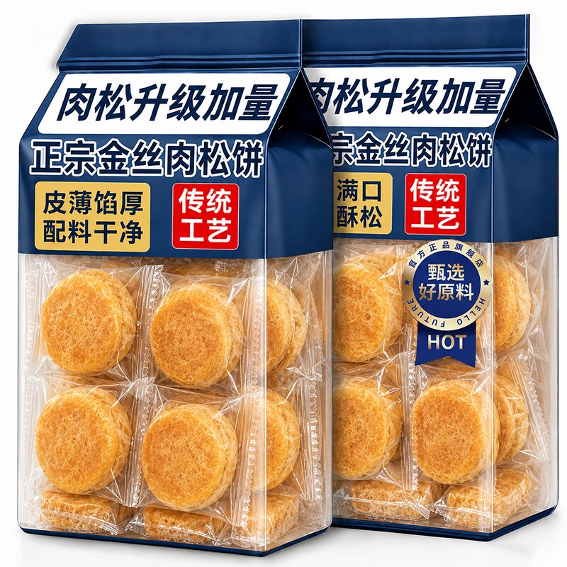 正宗金丝肉松饼官方旗舰店整箱面包早餐独立包装传统糕点零食小吃