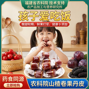 央妈推荐!山楂卷果丹皮官方旗舰店孕妇儿童健康零食消食开胃零食