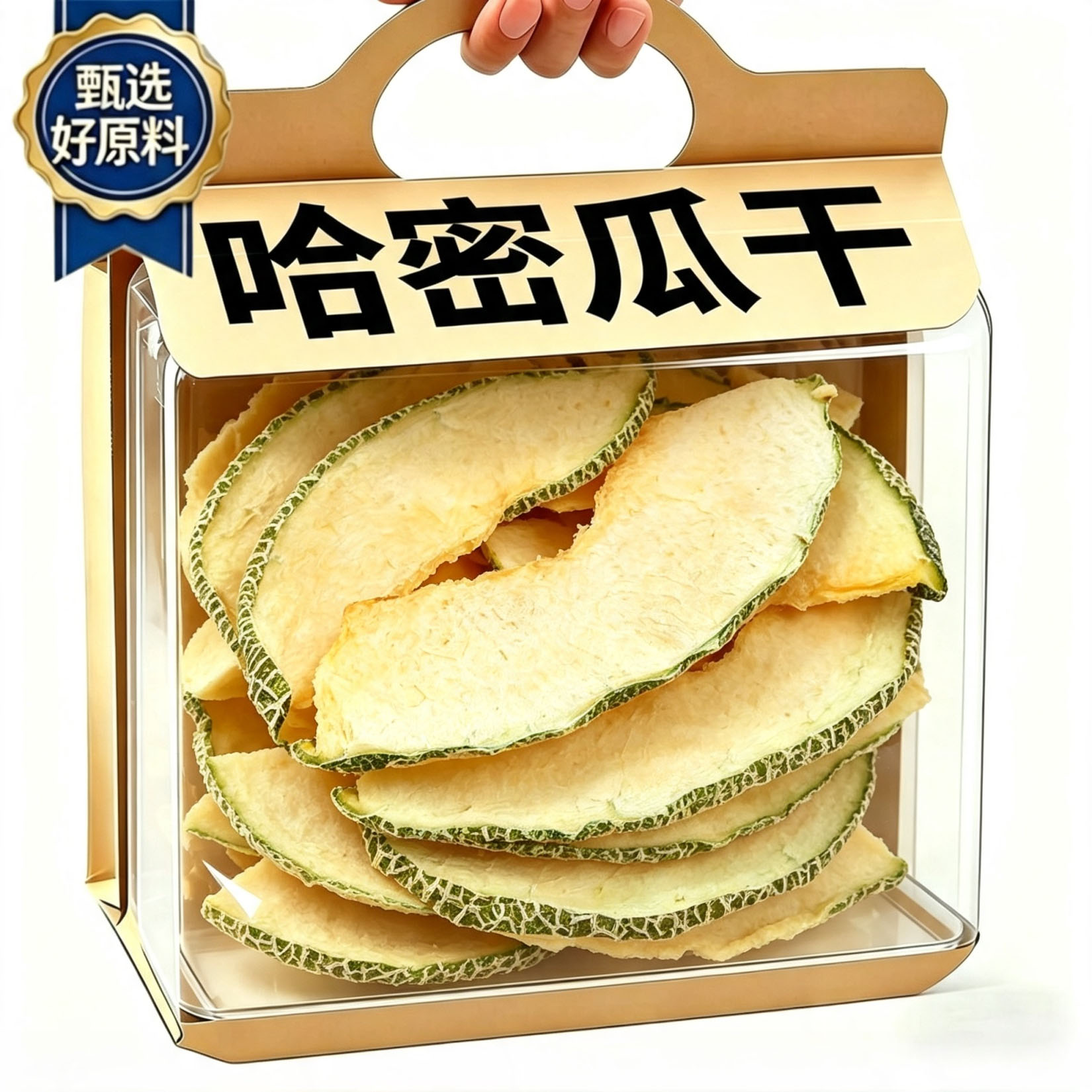 新疆哈密瓜干片水果干零食散装自然晒干无添加纯手工可冲泡水果片